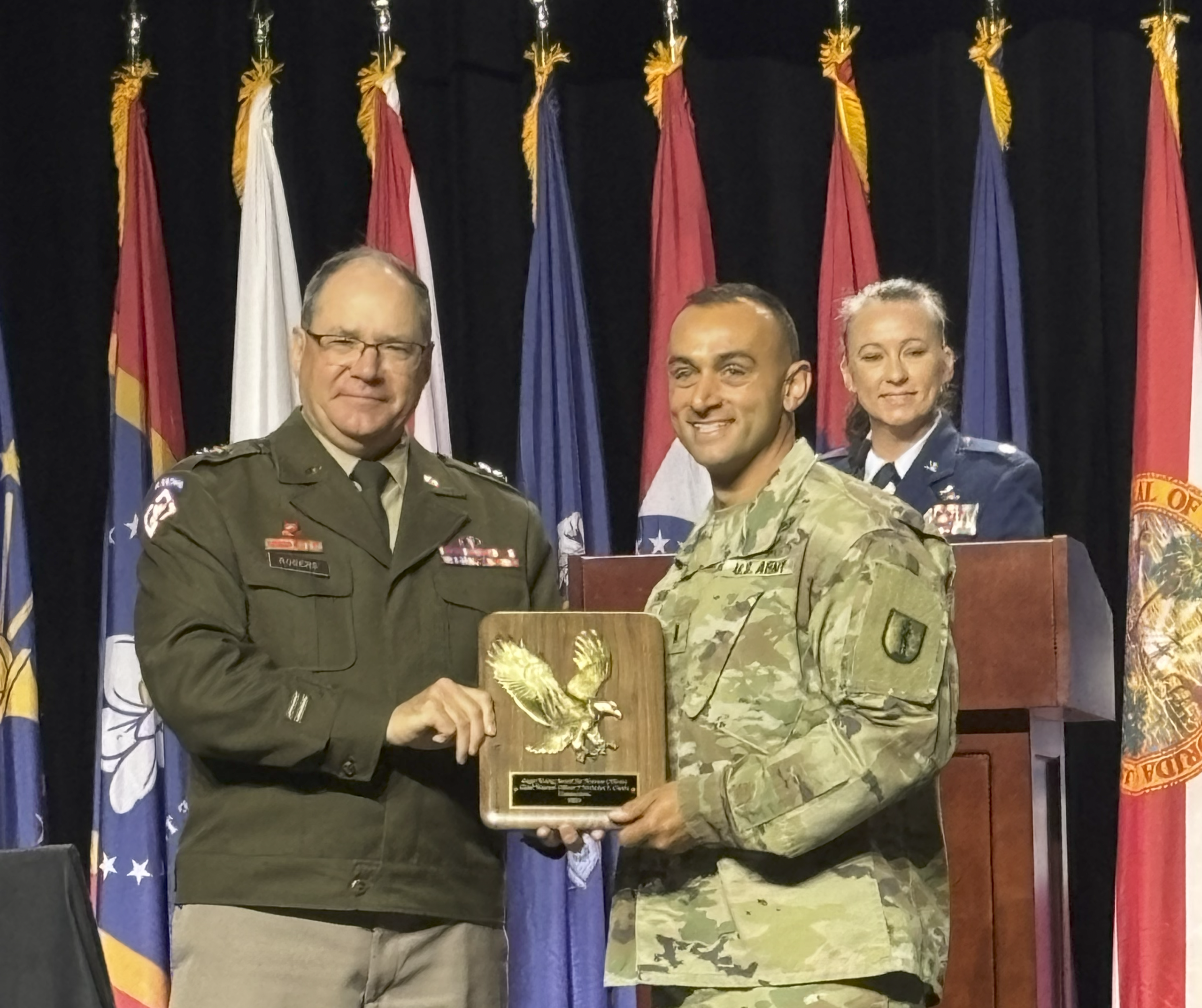 CW3 Ciullo accepting award